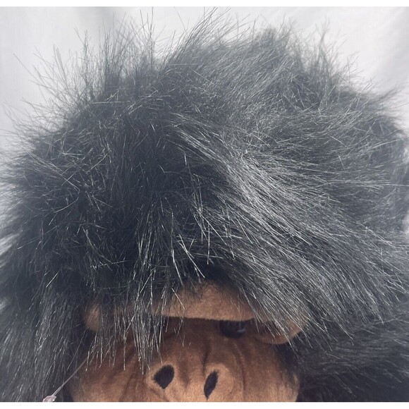 Vintage Hugfun Jumbo Black Gorilla Red Love Heart Plush Stuffed Animal 25” RARE - Picture 5 of 13